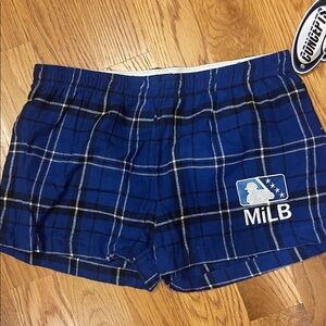 Blue Plaid Women's Shorts size M (f)